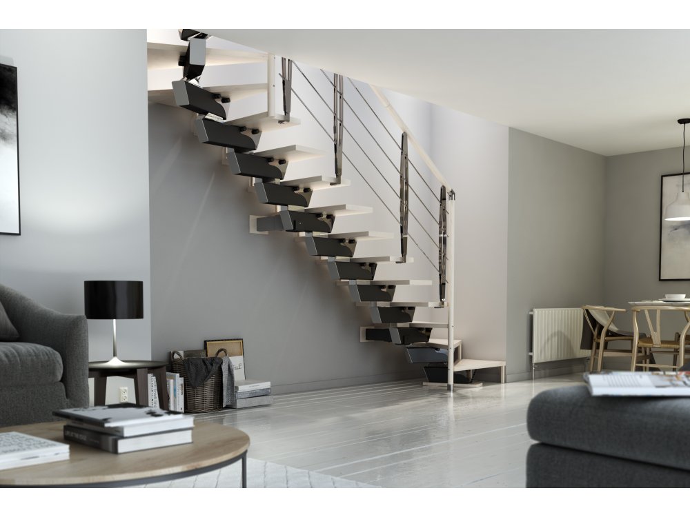 Schody KNOCK DESIGN to innowacyjny system pozwalający indywidualnie kreować wygląd schodów według po...